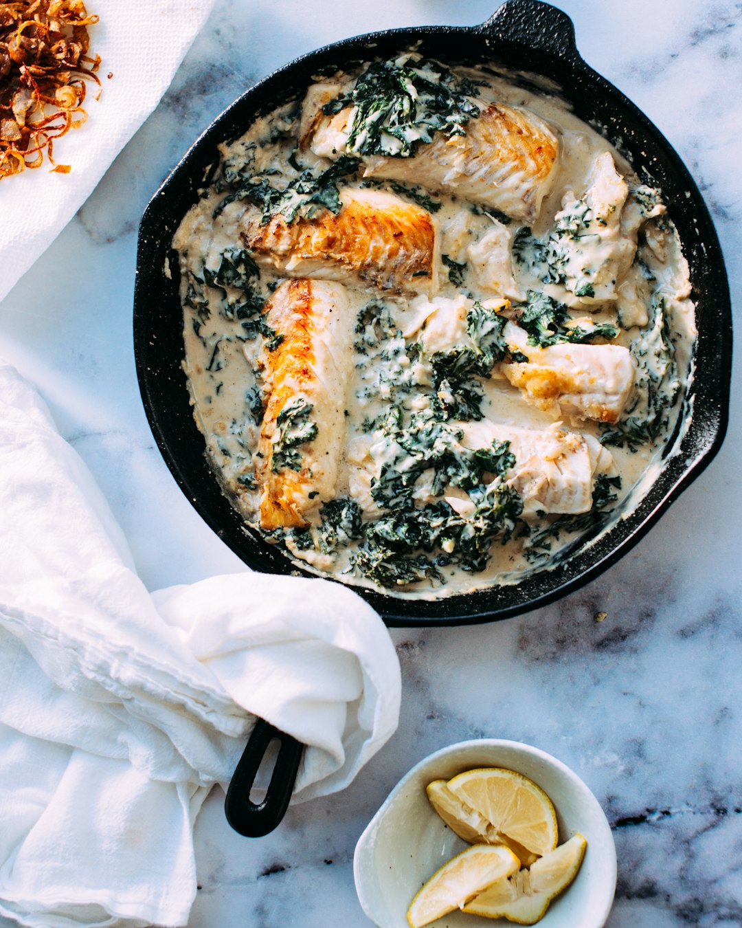 Home Creamy Fish Dinner